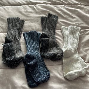 Thick wool socks for women.